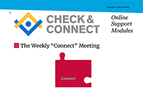 Screenshot of What does the weekly Connect meeting look and sound like? learning module